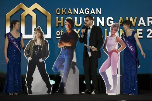 Cliff among cut outs at the Canadian Home Builder's Association Okanagan event